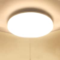 LED Lámpara de Techo Moderna 48W Plafon LED de Techo Ketom Blanco Cálido 3000K 4320LM LED Plafón- Ultra Delgado IP44 Luz…